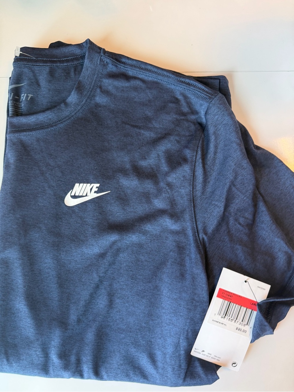 Nike Men’s Dri-FIT Training T-Shirt Obsidian Navy blue Large NWT
